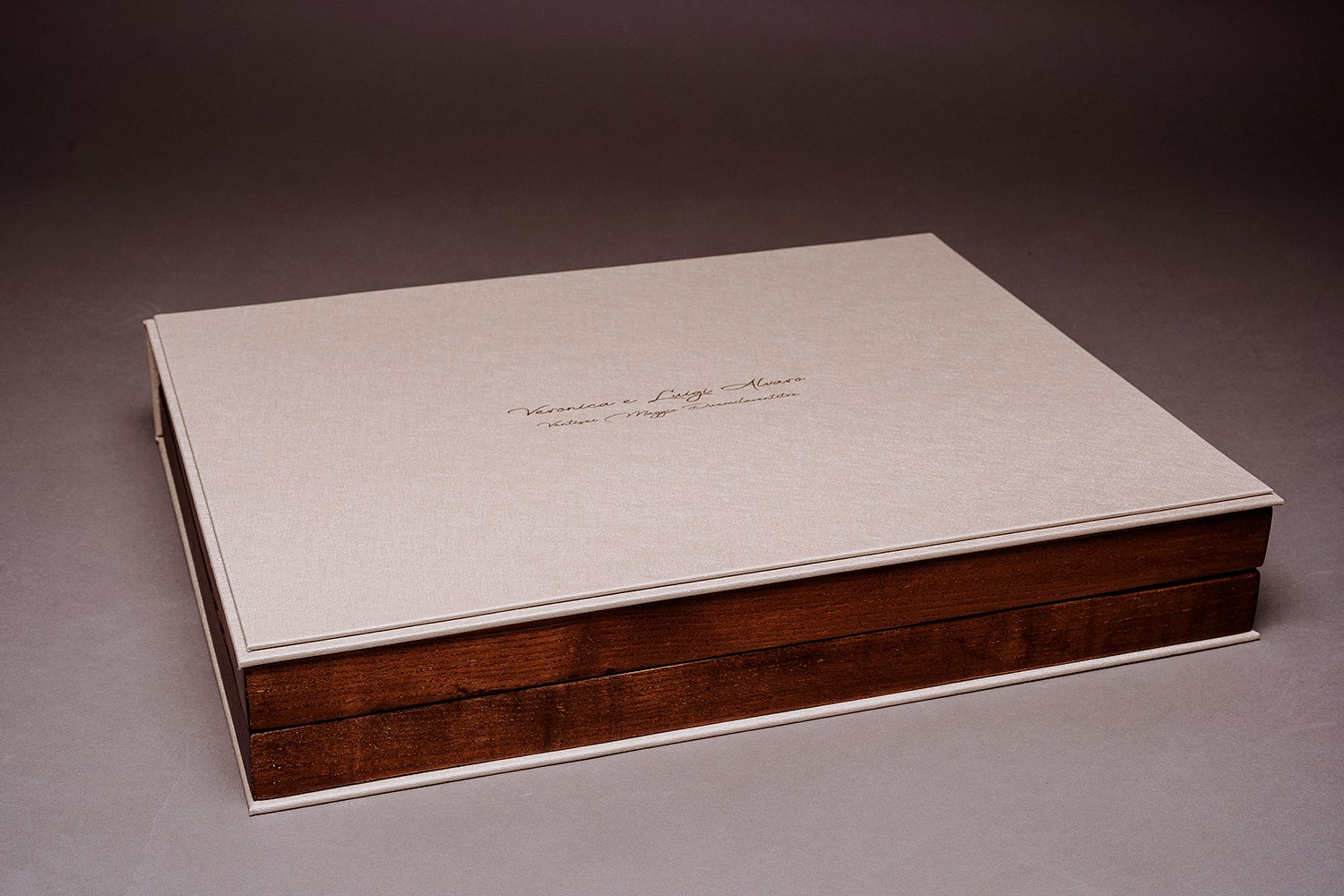 1 – Album Minimal Rovere Cofanetto Sposi